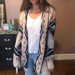 Tribal Print Cardigan size S